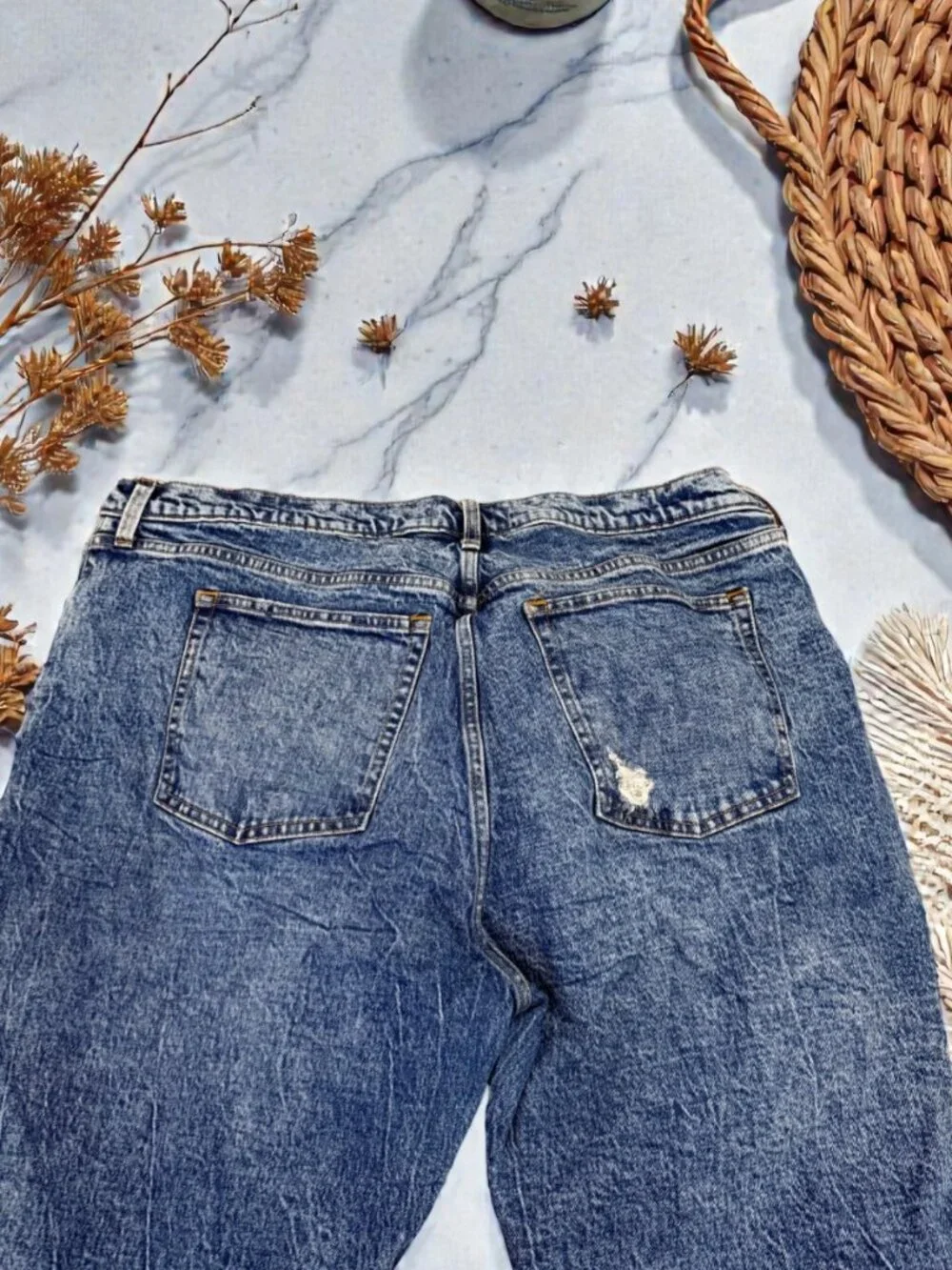 Abercrombie & Fitch The Mom High Rise Jeans Plus Size 35/20 Regular - Picture 9 of 10